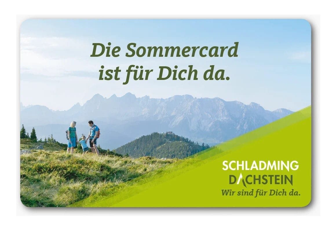 Sommercard SchladmingDachstein JH Edelweiss 1 Mountain Hostel 2 Mountain Hostel